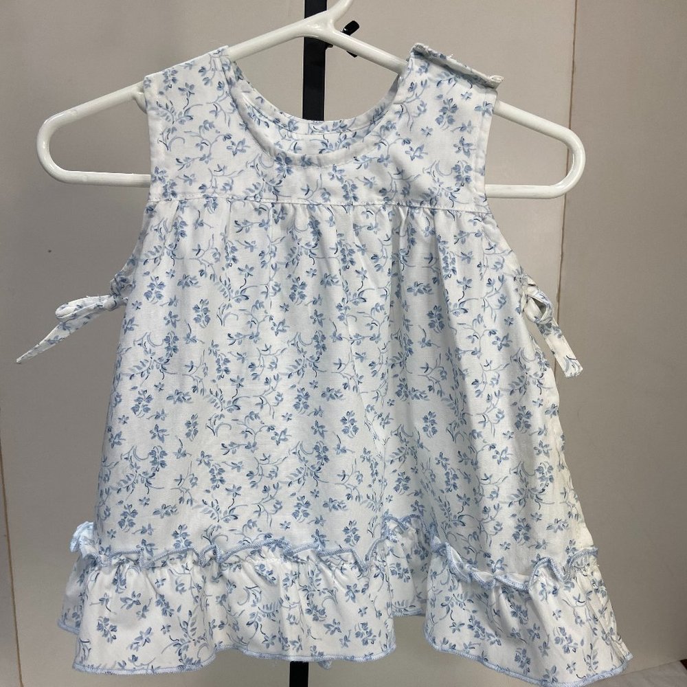 Creme' de la Creme' New Infant blue dress with apron size 3 months - Picture 5 of 8